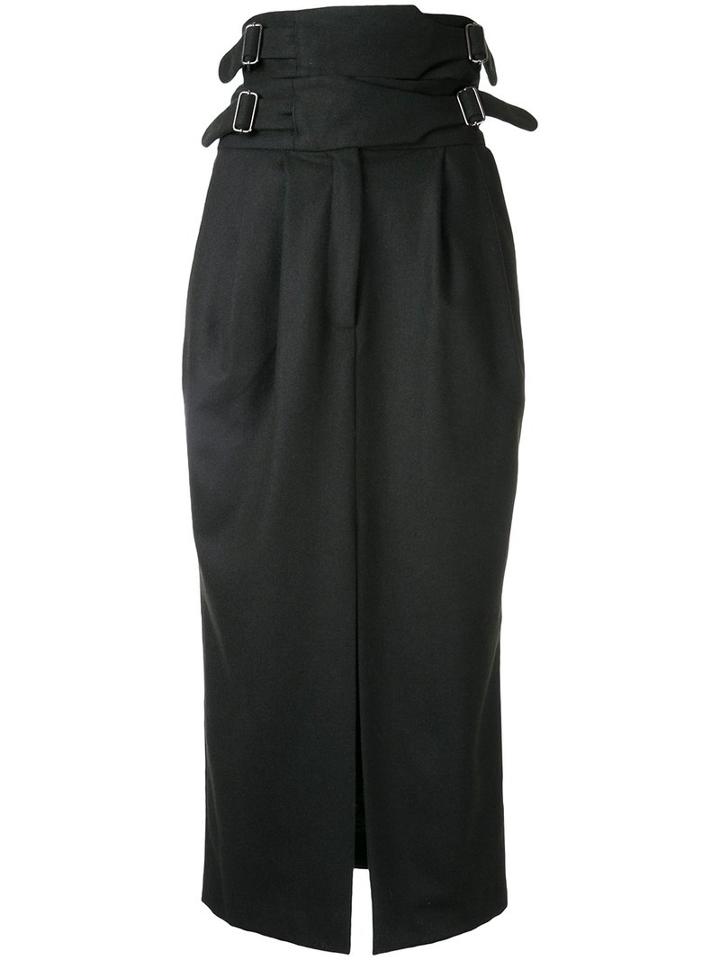 Bianca Spender - Aviatrix Skirt - Women - Nylon/polyester/wool - 6, Green, Nylon/polyester/wool