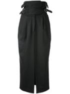 Bianca Spender - Aviatrix Skirt - Women - Nylon/polyester/wool - 6, Green, Nylon/polyester/wool