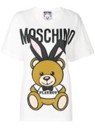 Moschino Playboy Toy Bear T-shirt - White