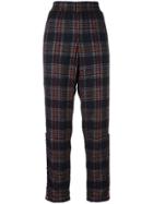 Chanel Vintage Plaid Trousers - Black