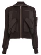 Haider Ackermann Cropped Bomber Jacket, Women's, Size: 36, Black, Cotton/rayon/virgin Wool