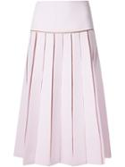Carolina Herrera Pleated Midi Skirt