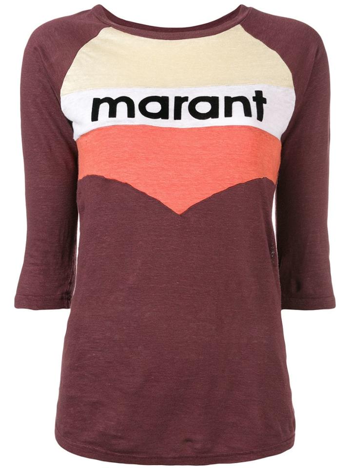 Isabel Marant Étoile Logo Print Top - Red