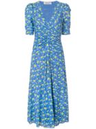 Dvf Diane Von Furstenberg Koren Floral Print Dress - Blue