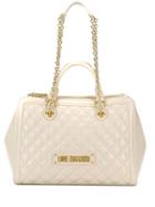 Love Moschino Quilted Tote - Neutrals