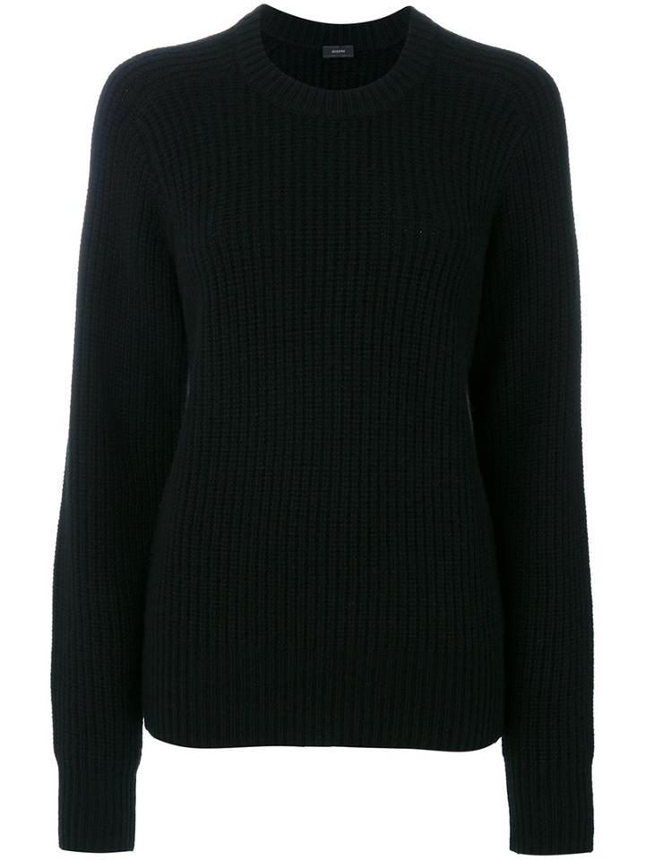Joseph - Ribbed Jumper - Women - Cashmere - L, Black, Cashmere