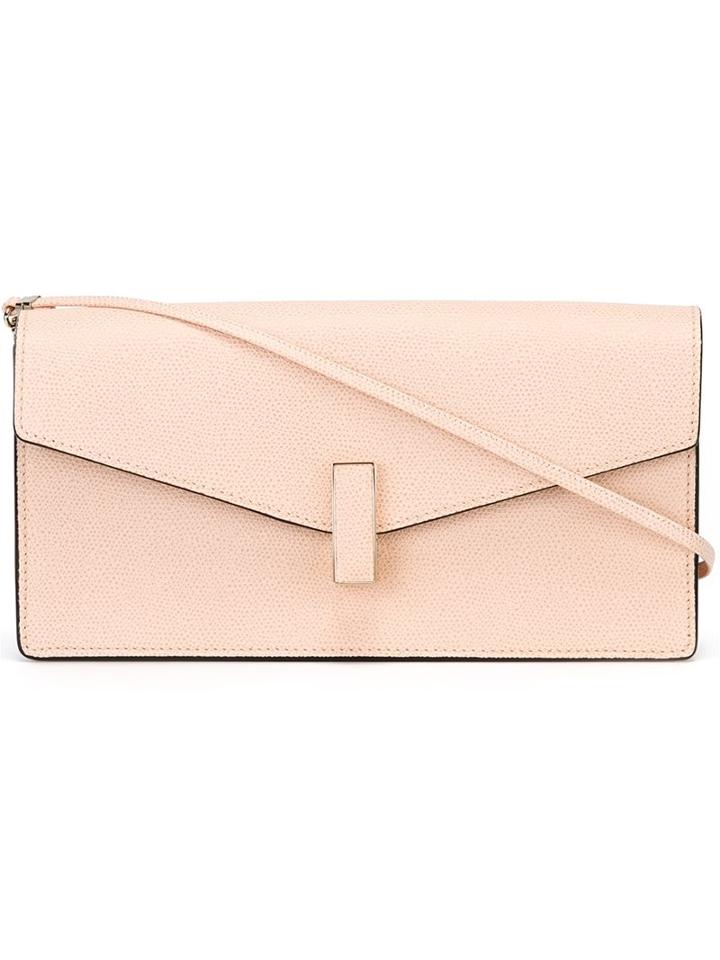Valextra Envelope Crossbody Bag, Women's, Nude/neutrals