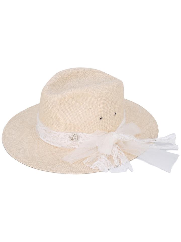 Maison Michel - Henriette Hat - Women - Straw - L, Nude/neutrals, Straw