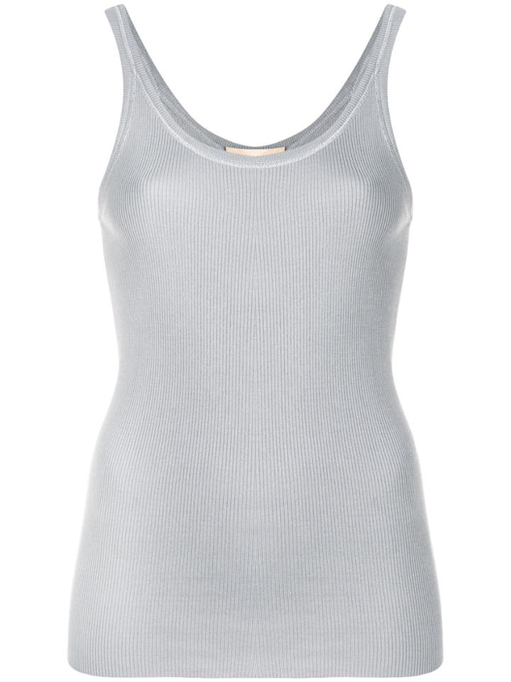 Erika Cavallini Ribbed Vest - Grey