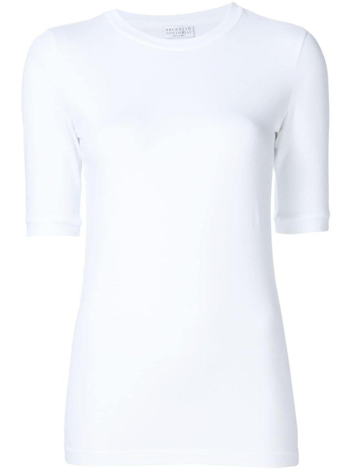 Brunello Cucinelli Half Sleeve T-shirt - White