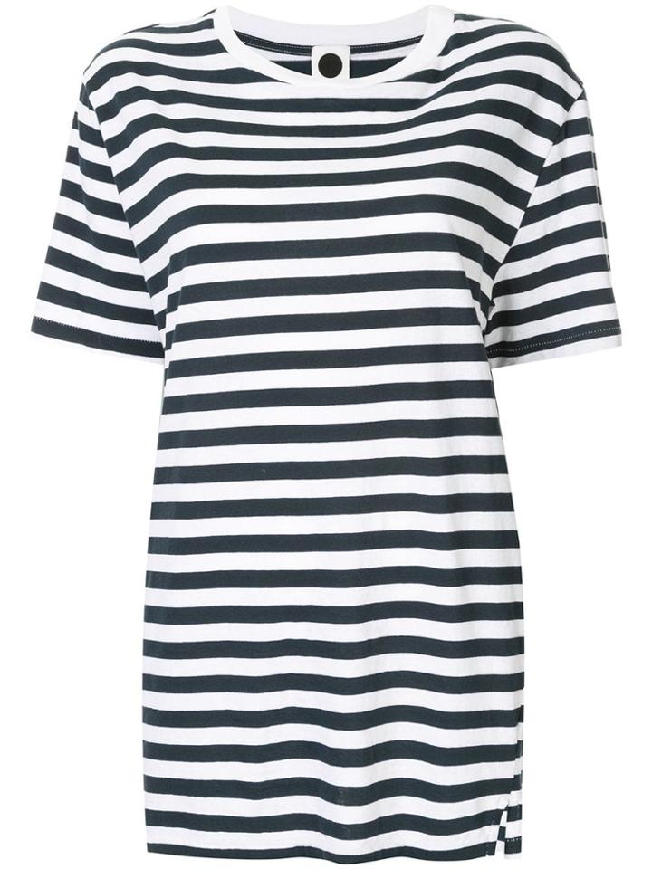 Bassike Stripe Classic T-shirt - Blue