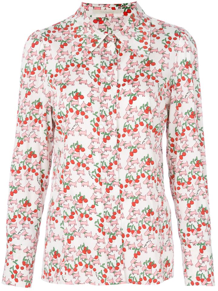 L'autre Chose Dog Print Shirt - White