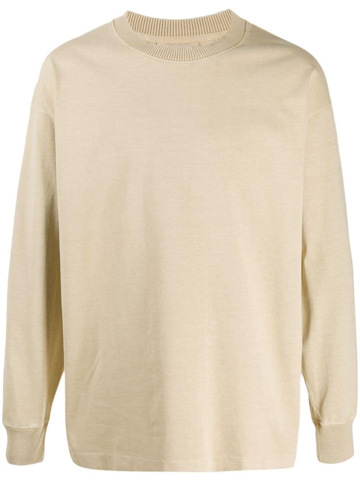 Lemaire Distressed Oversize Sweatshirt - Neutrals