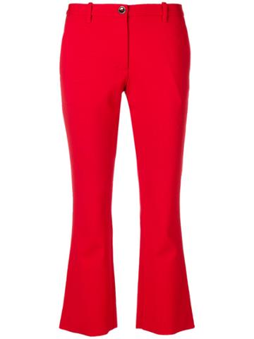 Nine In The Morning Cropped Trousers - Red