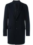 Etro Single Breasted Coat, Men's, Size: Xxl, Blue, Wool/cashmere/silk/viscose