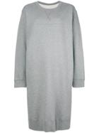 Mm6 Maison Margiela Crew Neck Jersey Dress - Grey