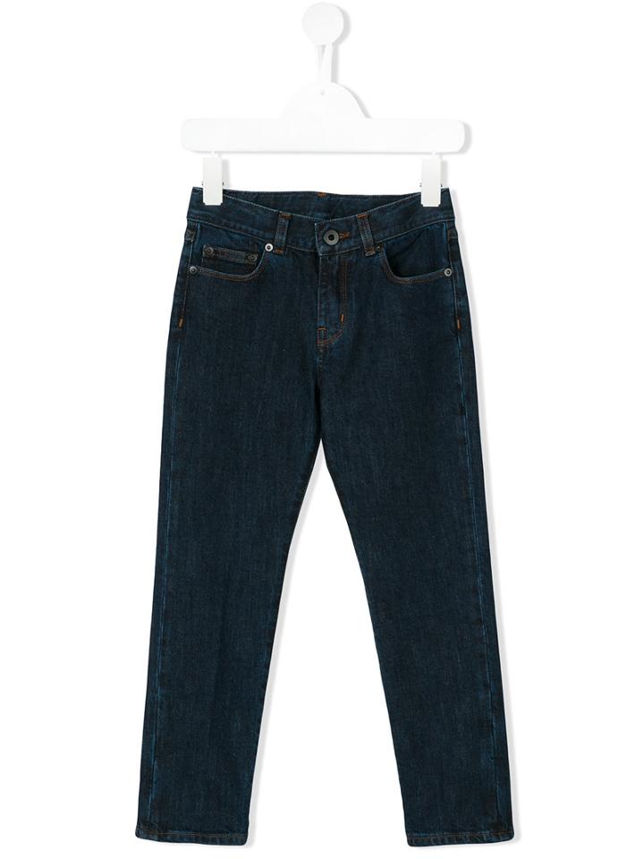 Moncler Kids - Slim-fit Jeans - Kids - Cotton/spandex/elastane - 6 Yrs, Boy's, Blue