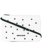Armani Jeans - Star Studded Crossbody Bag - Women - Pvc - One Size, White, Pvc