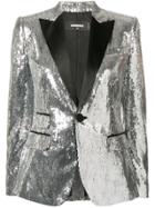 Dsquared2 Sequin Embellished Blazer - Silver
