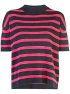 Barrie Striped Short Sleeve Jumper - Blue