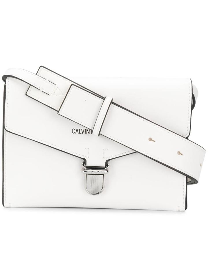 Ck Jeans Envelope Shoulder Bag - White