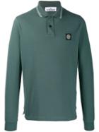 Stone Island Long-sleeve Polo Shirt - Green