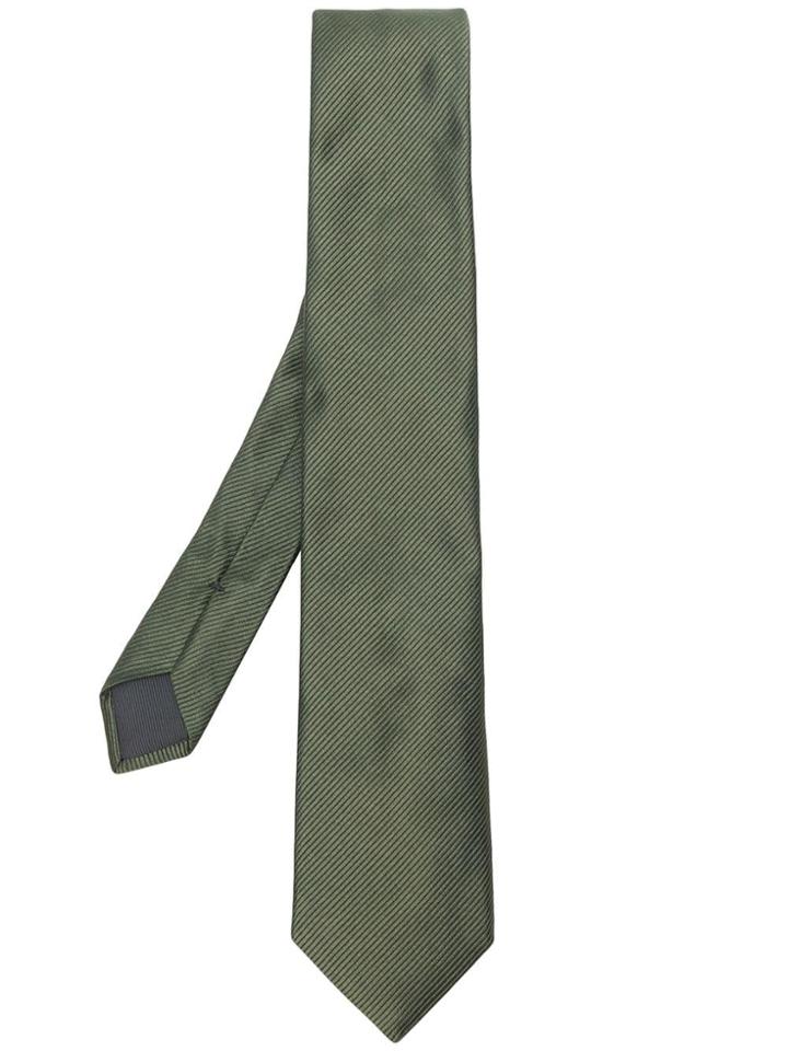 Boss Hugo Boss Diagonal Woven Tie - Green