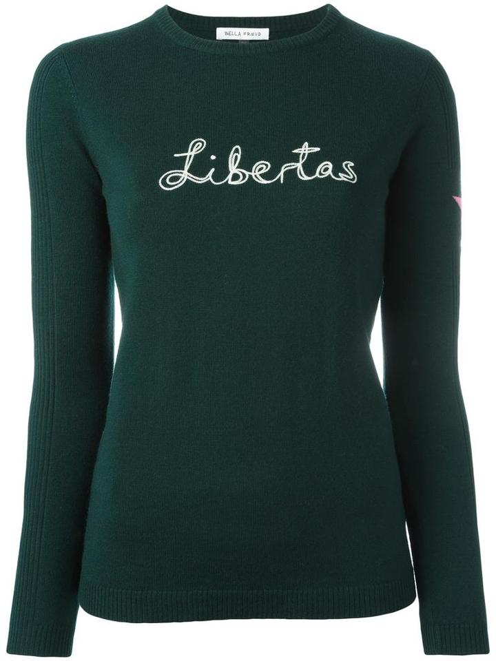 Bella Freud Libertas Jumper, Women's, Size: Large, Green, Wool