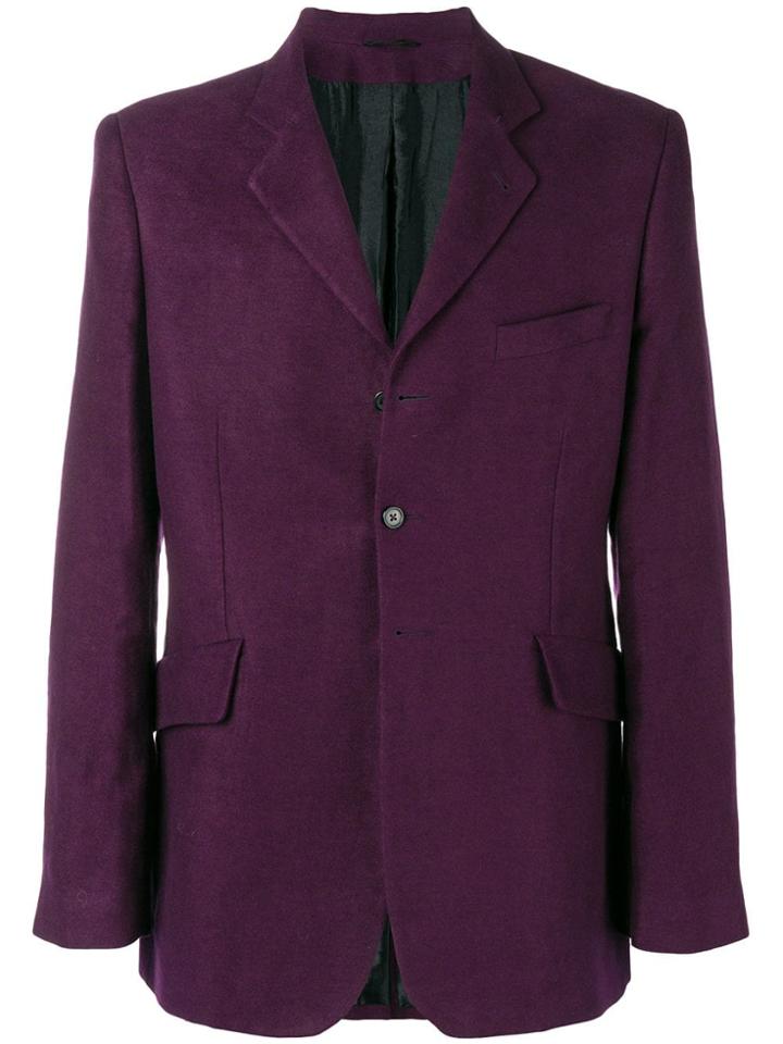 Ann Demeulemeester Tailored Blazer - Purple