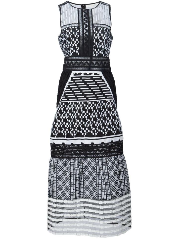 Jonathan Simkhai Sheer Embroidered Midi Dress