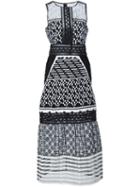 Jonathan Simkhai Sheer Embroidered Midi Dress