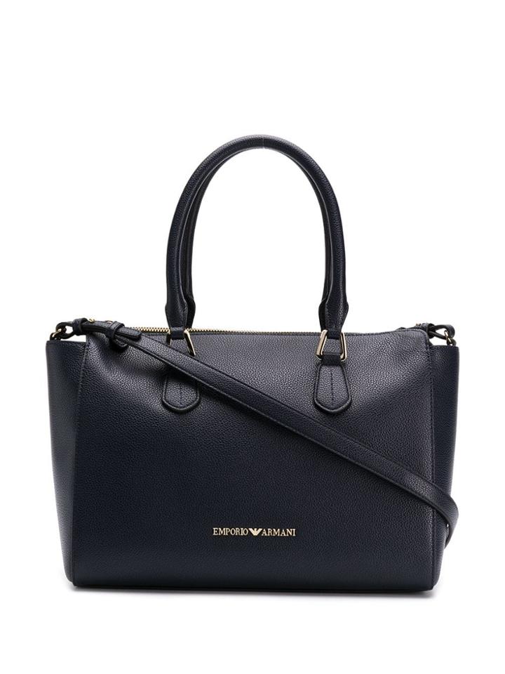 Emporio Armani Classic Shopping Bag - Blue