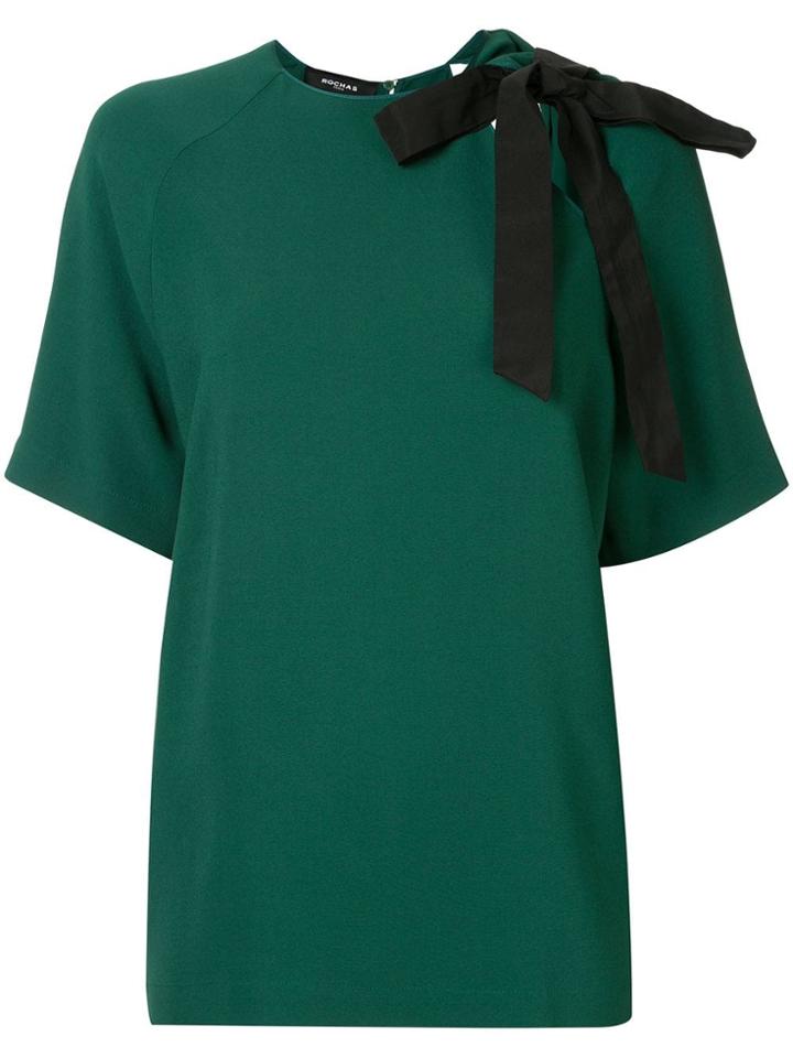 Rochas Bow Detail Top - Green