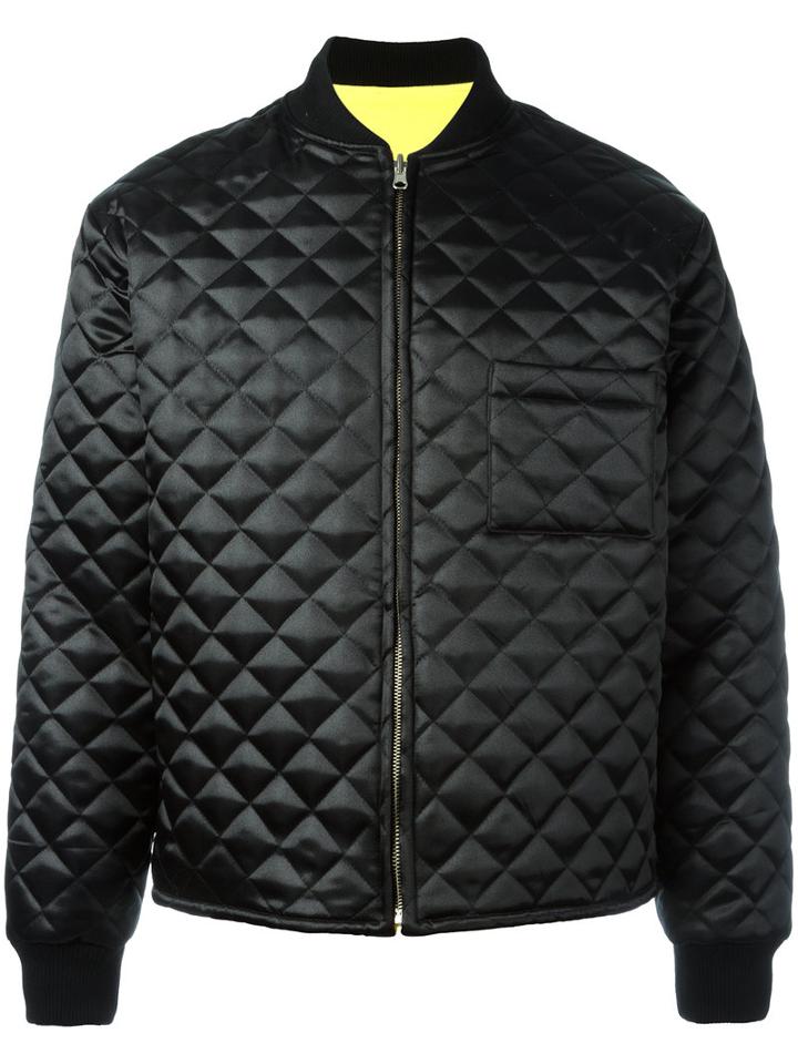 Proper Gang Reversible Bomber Jacket, Men's, Size: Large, Black, Polyester