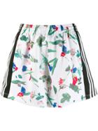 Adidas All Over Print Shorts - White