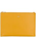 Furla Printed Clutch - Yellow & Orange