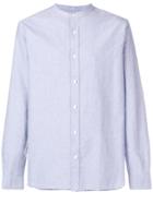 Closed Long-sleeve Fitted Shirt - Blue