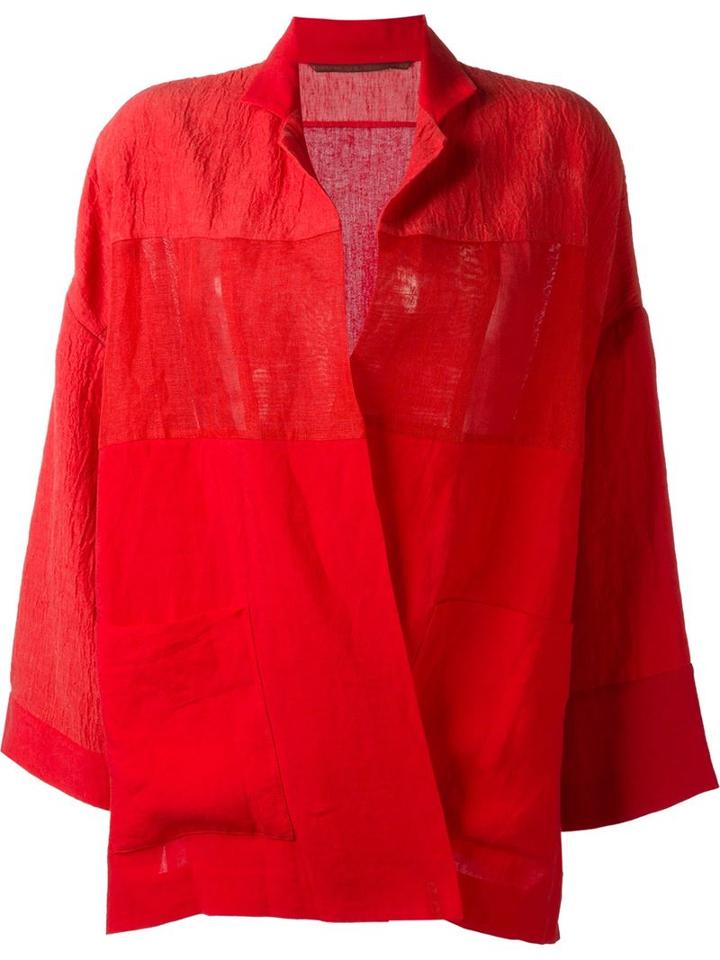 Daniela Gregis Semi Sheer Panel Oversized Jacket