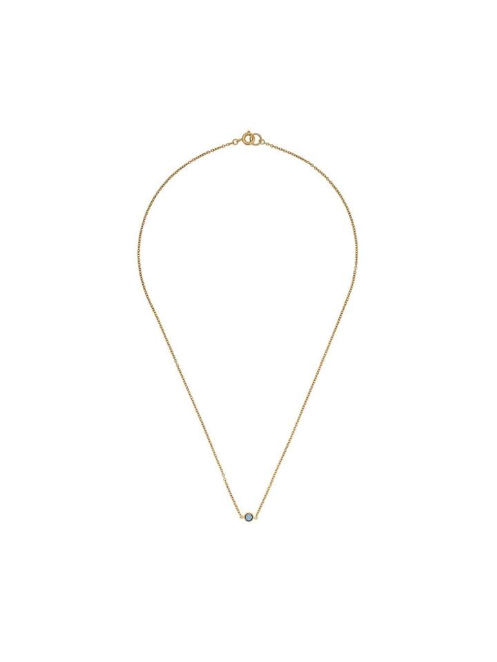 Susan Caplan Vintage 18ct Gold Plated Brass Single Dark Sapphire
