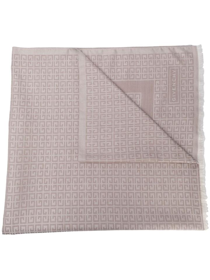 Givenchy Logo Printed Scarf - Neutrals