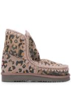 Mou Leopard-print Snow Boots - Neutrals
