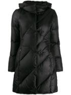 Fay Hooded Down Coat - Black