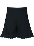 Chloé Scalloped Shorts - Black