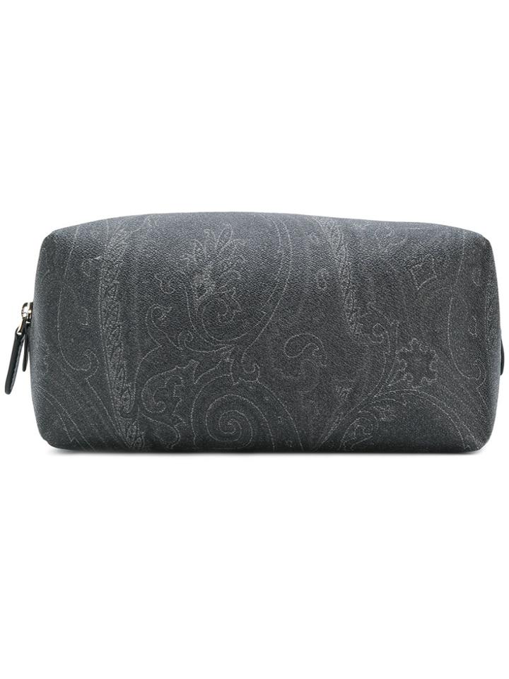 Etro Paisley Print Wash Bag - Grey