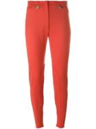 Hermès Vintage Tapered Trousers, Women's, Size: 36, Yellow/orange