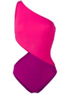 Araks - Elmar Colour Block Swimsuit - Women - Nylon/spandex/elastane - L, Pink/purple, Nylon/spandex/elastane