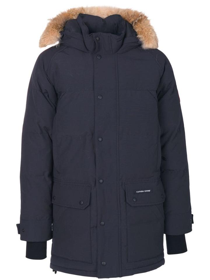 Canada Goose Fur Hood Coat - Blue