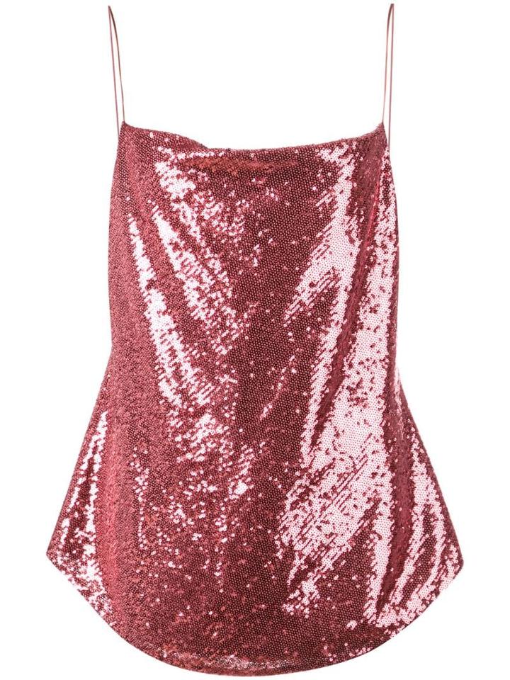Cinq A Sept Marta Sequin Camisole - Pink