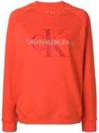 Calvin Klein Jeans Logo Sweatshirt - Orange