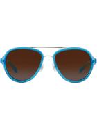 Linda Farrow 3.1 Phillip Lim 16 C27 Aviator Sunglasses - Blue